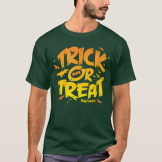 Halloween Trick Or Treat Spooky Bats Logo T-Shirt