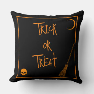 Halloween Trick or Treat  Throw Pillow