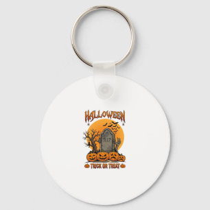 Halloween Trick Or Treat Tombstone Zombie Hands Pu Keychain