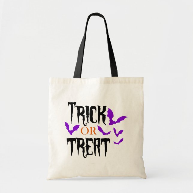 Halloween Trick Or Treat Tote Bag (Front)