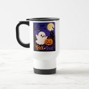Halloween trick or treat travel mug
