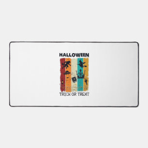 Halloween Trick Or Treat Werewolf Witch Skeleton U Desk Mat