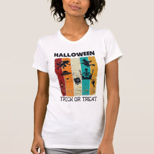 Halloween Trick Or Treat Werewolf Witch Skeleton U T-Shirt