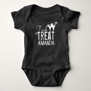 Halloween Trick Or Treat Whimsical Ghost Eyes Boo Baby Bodysuit
