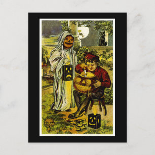 Halloween Trick or Treaters Postcard