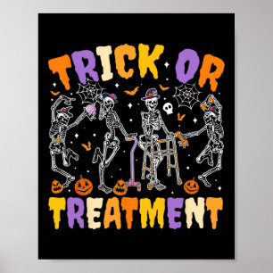 Halloween Trick Or Treatment Pt Physical Therapy T Poster