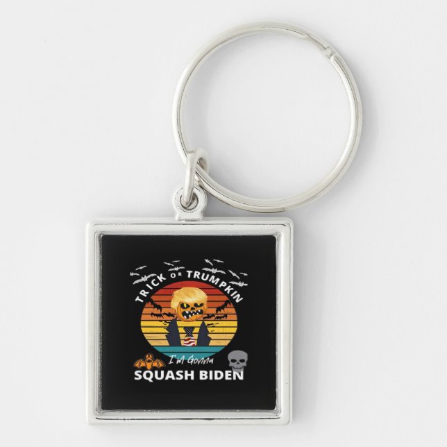 Halloween Trick Or Trumpkin Horror Costume Classic Keychain (Front)