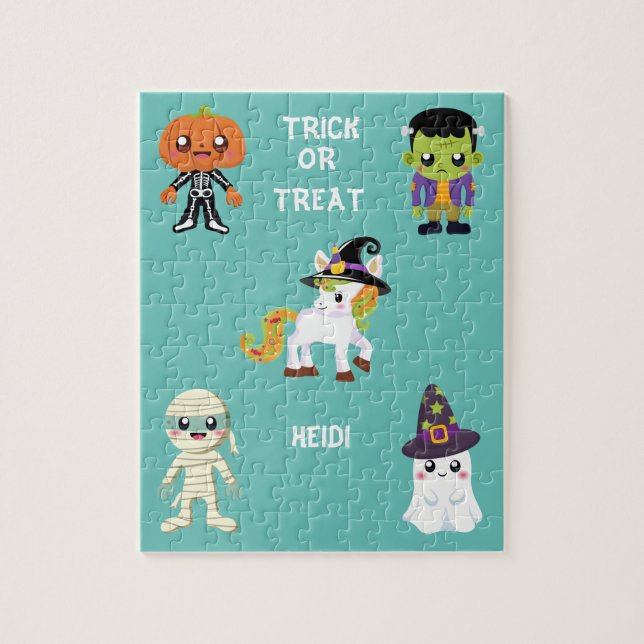 HALLOWEEN "TRICK OU TRAITER LES ENFANTS PUZZLE PER (Vertical)