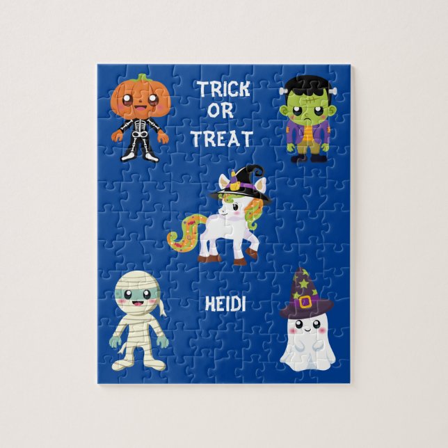 HALLOWEEN "TRICK OU TRAITER LES ENFANTS PUZZLE PER (Vertical)