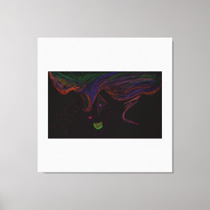 Halloween Trickster Spirit Stretched Canvas Art