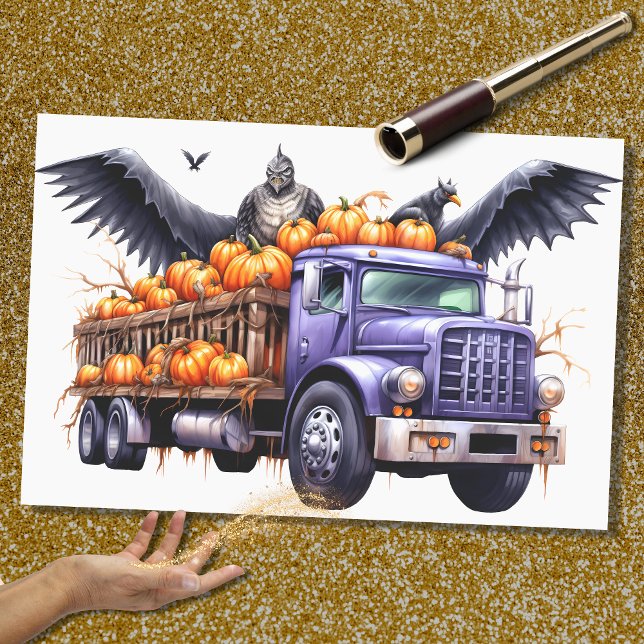 Halloween Truck 2 Decoupage Paper (Creator Uploaded)