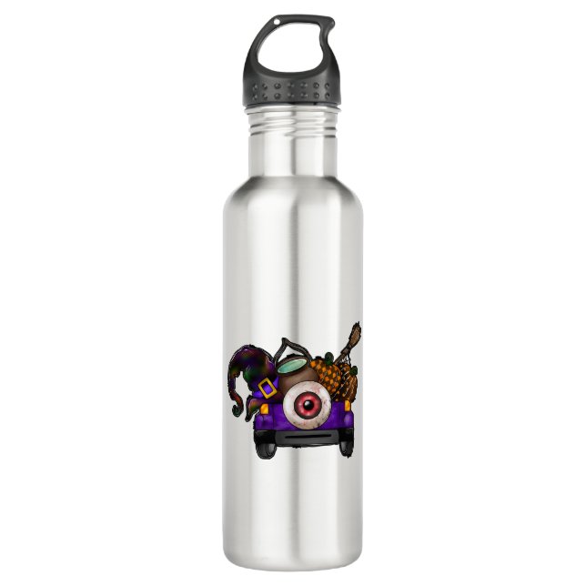 Halloween Truck      710 Ml Water Bottle (Front)