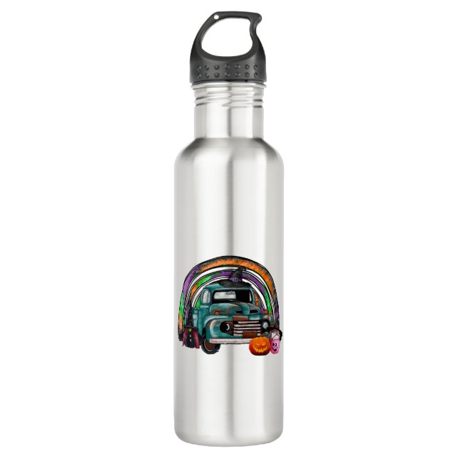 Halloween Truck        710 Ml Water Bottle (Front)