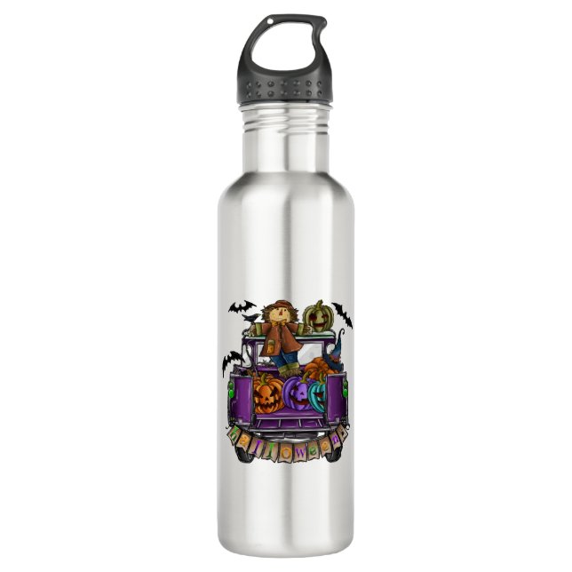Halloween Truck     710 Ml Water Bottle (Front)