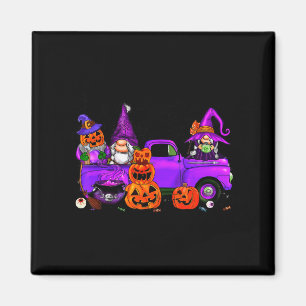 Halloween Truck Gnome Witch Pumpkin Boo Ghost Funn Magnet