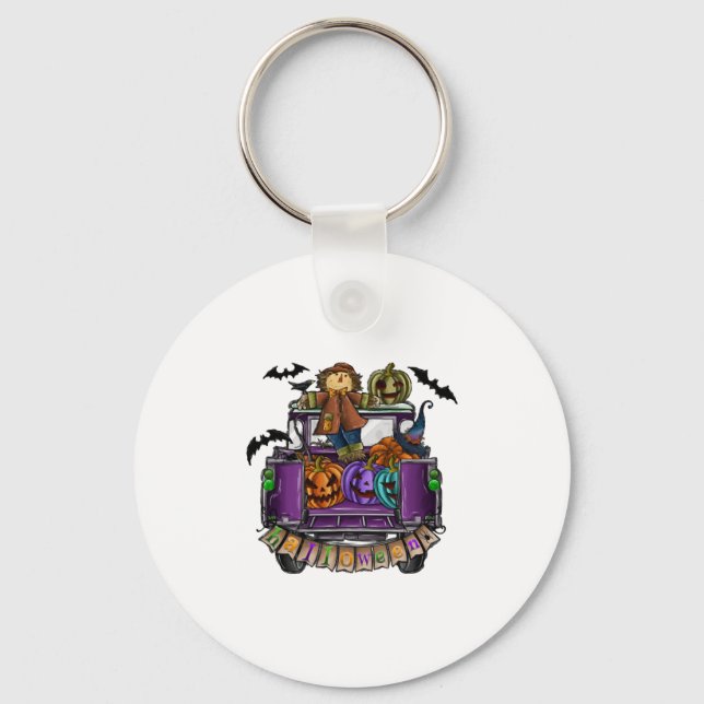 Halloween Truck     Keychain (Front)