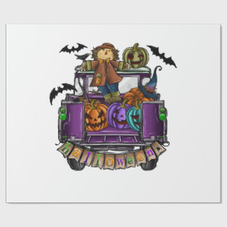 Halloween Truck Wrapping Paper