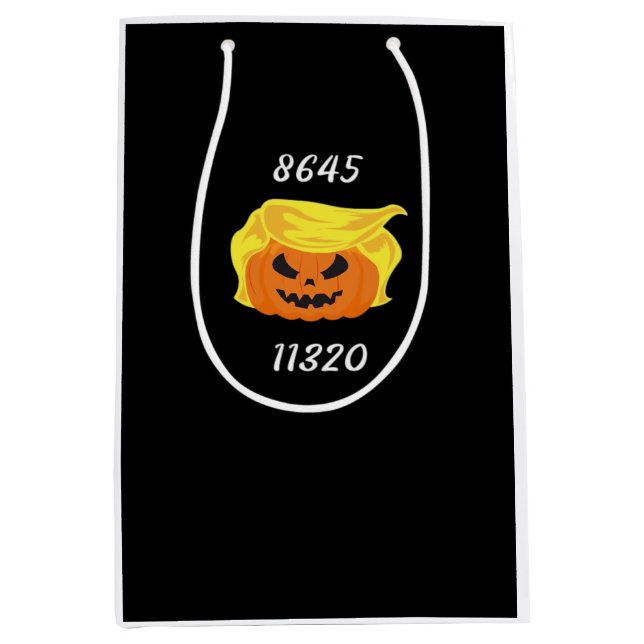 Halloween Trumpkin Design  Medium Gift Bag (Front)