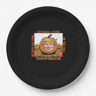 Halloween -  Trumpkin Election Classic Paper Plate