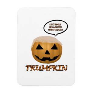 Halloween Trumpkin Fitted Magnet