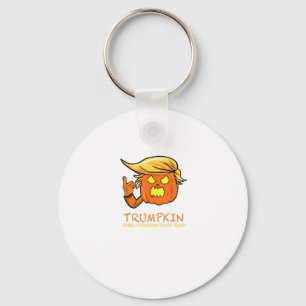 Halloween Trumpkin Funny – Classic Costume Design Keychain