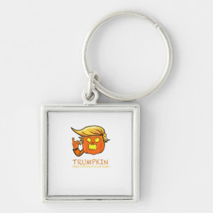 Halloween Trumpkin Funny – Classic Costume Design Keychain