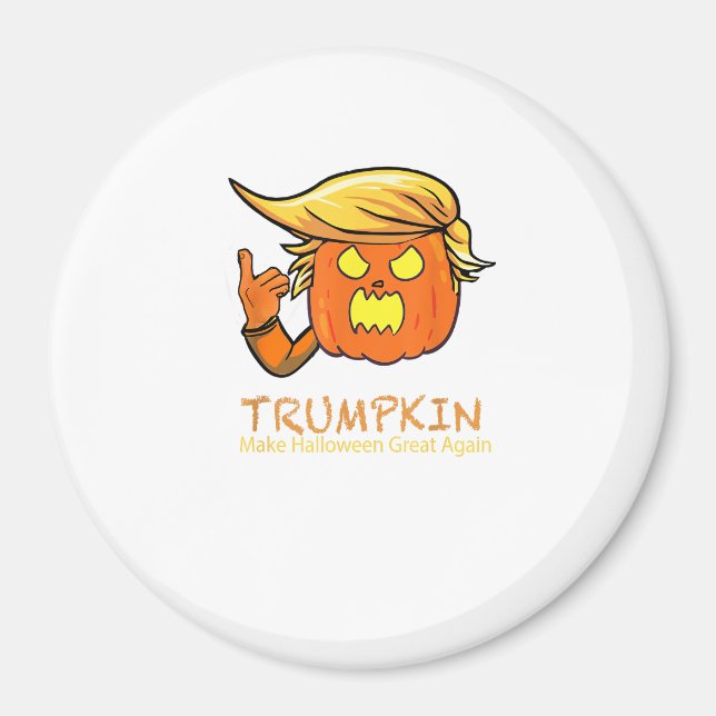 Halloween Trumpkin Funny – Classic Costume Design Magnet (Front)