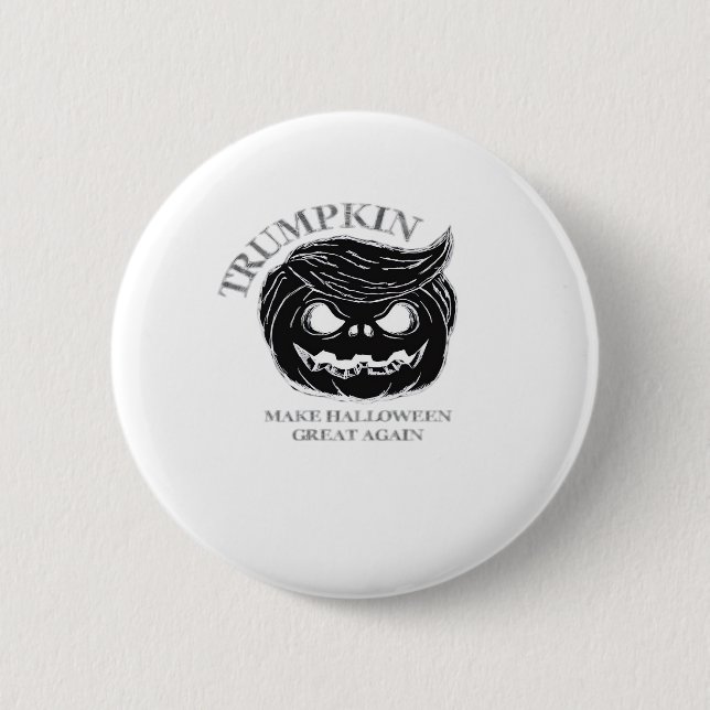 Halloween Trumpkin  Funny & Cute Halloween Costume 2 Inch Round Button (Front)