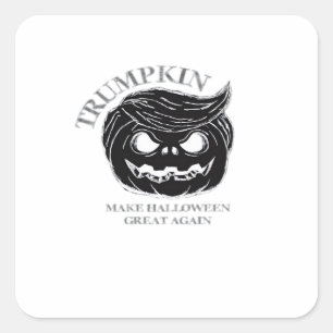 Halloween Trumpkin  Funny & Cute Halloween Costume Square Sticker
