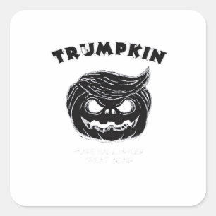 Halloween Trumpkin  Funny Halloween Costume Square Sticker