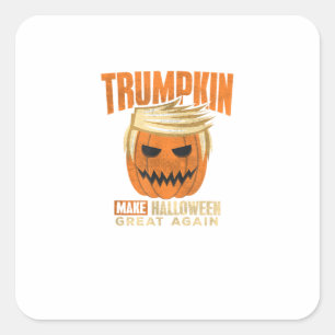 Halloween Trumpkin Funny Make America Great Square Sticker