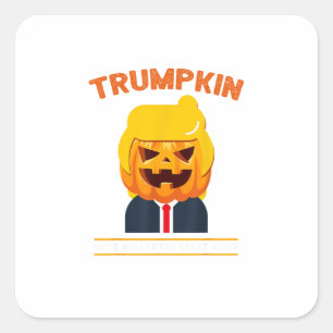 Halloween Trumpkin Funny  Pumpkin Halloween Square Sticker