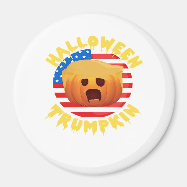 Halloween Trumpkin Funny Pumpkin  Parody Magnet (Front)