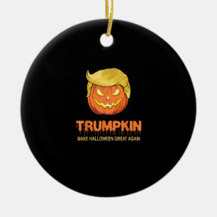 Halloween Trumpkin - Make Halloween Great Again De Ceramic Ornament