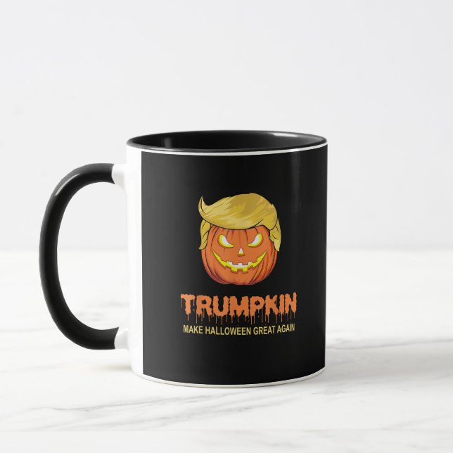 Halloween Trumpkin - Make Halloween Great Again De Mug (Left)