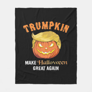 Halloween Trumpkin - Make Halloween Great Again  Fleece Blanket