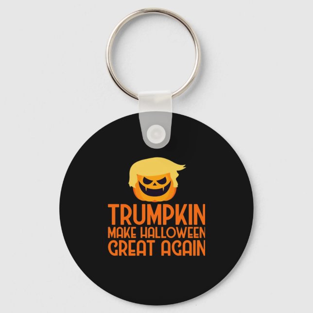 Halloween Trumpkin Make Halloween Great Again Keychain (Front)