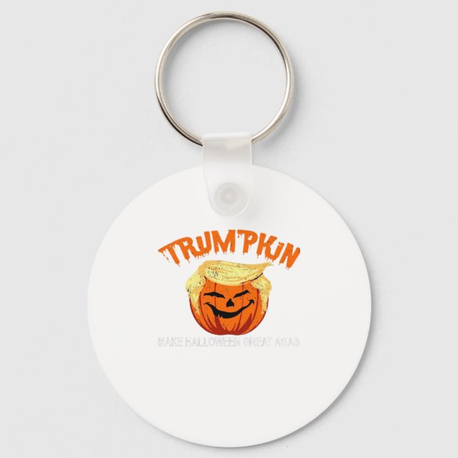 Halloween Trumpkin Make Halloween Great Again Keychain (Front)