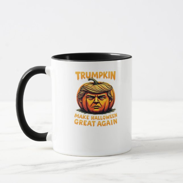 Halloween Trumpkin Make Halloween Great Again Mug (Left)