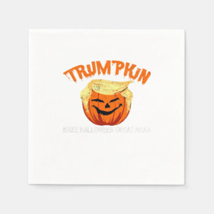 Halloween Trumpkin Make Halloween Great Again Napkin
