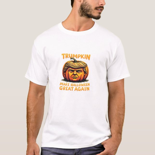 Halloween Trumpkin Make Halloween Great Again T-Shirt (Front)