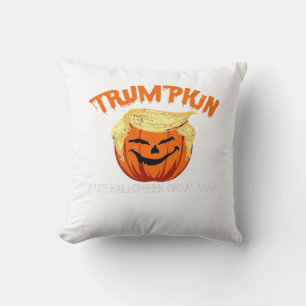 Halloween Trumpkin Make Halloween Great Again Throw Pillow