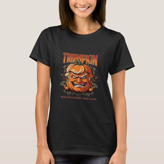 Halloween Trumpkin Make Halloween Great Again Tren T-Shirt (Front)