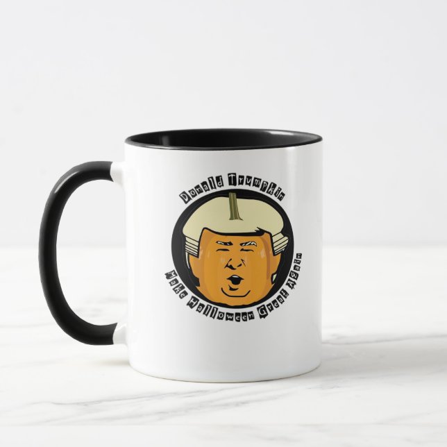 Halloween Trumpkin Pumpkin Classic Mug (Left)