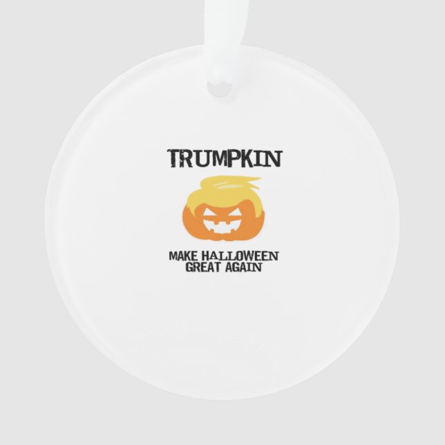Halloween Trumpkin V3 Ornament (Front)
