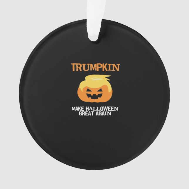 Halloween Trumpkin V3 Ornament (Front)