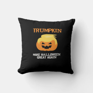 Halloween Trumpkin V3 Throw Pillow