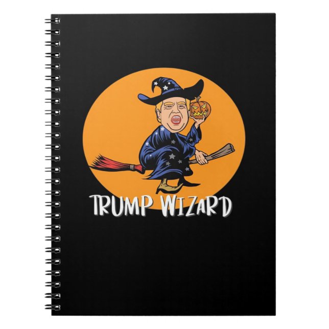 Halloween Ttrump Wizard Funny Classic Notebook (Front)