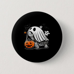 Halloween Turtle Ghost Pumpkin Costume Terran Tort 2 Inch Round Button