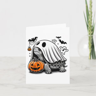 Halloween Turtle Ghost Pumpkin Costume Terrapin To Card